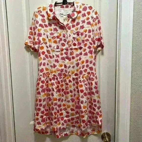 NWT Anthropology Leah Reena Goren Amapolas Drop Waist Shirt Dress Floral Sz 2 - Picture 1 of 12